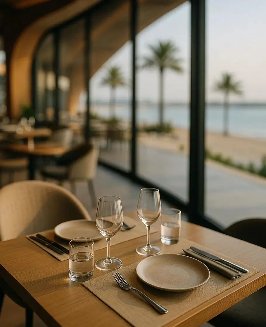 Elegant fine‑dining restaurant interior